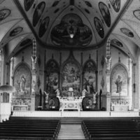 Interior and Exterior of the St. Ignatius Church 